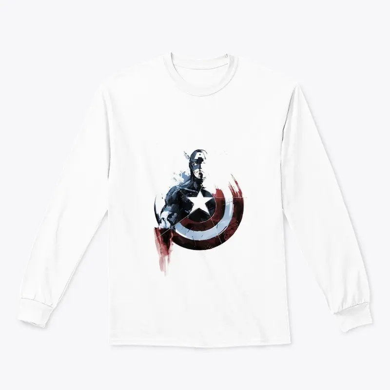 classic tee with captian america logo